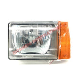 N/S Left Hand Head Lamp H4 with Amber Indicator (LHD) - Classic Fiat Panda - Lighting
