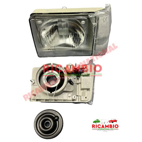 N/S Left Hand Head Lamp with White Indicator (LHD) - Classic Fiat Panda - Lighting