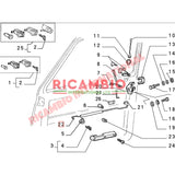 N/S Left Hand Inner Door Opening Handle (BLACK) - Classic Fiat Panda - Accessories & Interior Parts