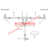 N/S Left Hand Inner Track Rod End - Fiat 850T 900T/E - Steering