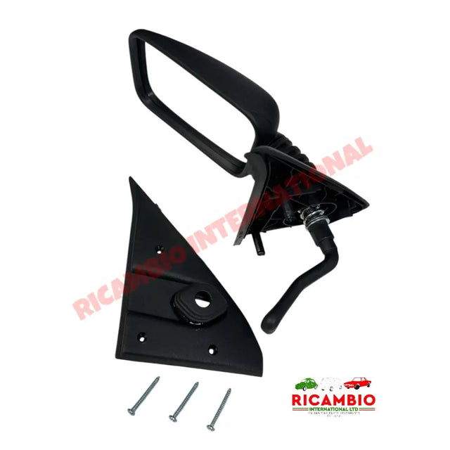 N/S Left Hand Mirror Remote Adjustable INC FITTINGS - Classic Fiat Panda - Mirrors