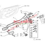 N/S Left Hand Outer Door Handle - Fiat Barchetta - Barchetta