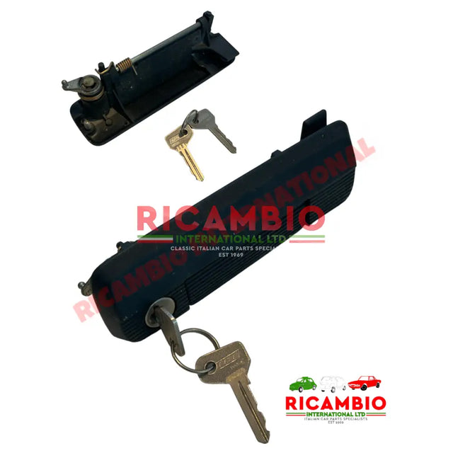 N/S Left Hand Outer Door Handle & Keys - Fiat 127 - Handles - Locks and Catches