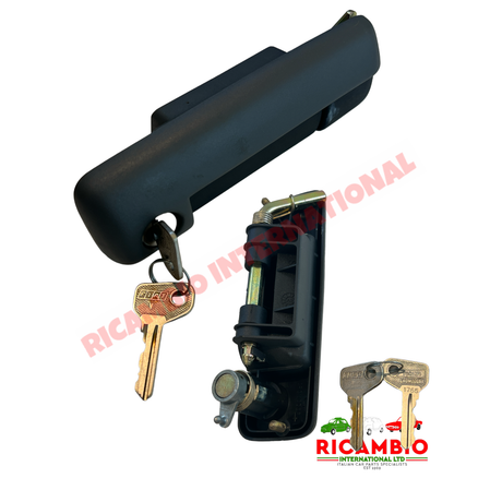 N/S Left Hand Outer Door Handle & Keys - Fiat 127 S3 - Handles - Locks and Catches