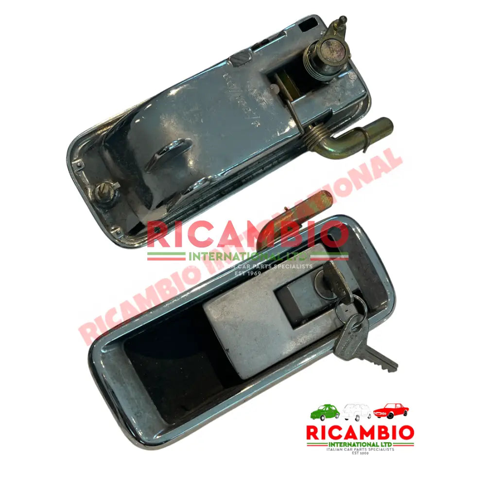 N/S Left Hand Outer Front Door Handle & Keys - Fiat 132 - Fiat 131 Badges - Emblems & Exterior Trim