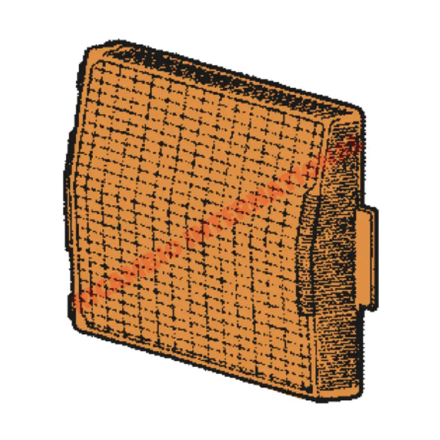 N/S Left Hand Rear Amber Lamp Lens - Fiat 124 - Lights - Lamps & Lenses