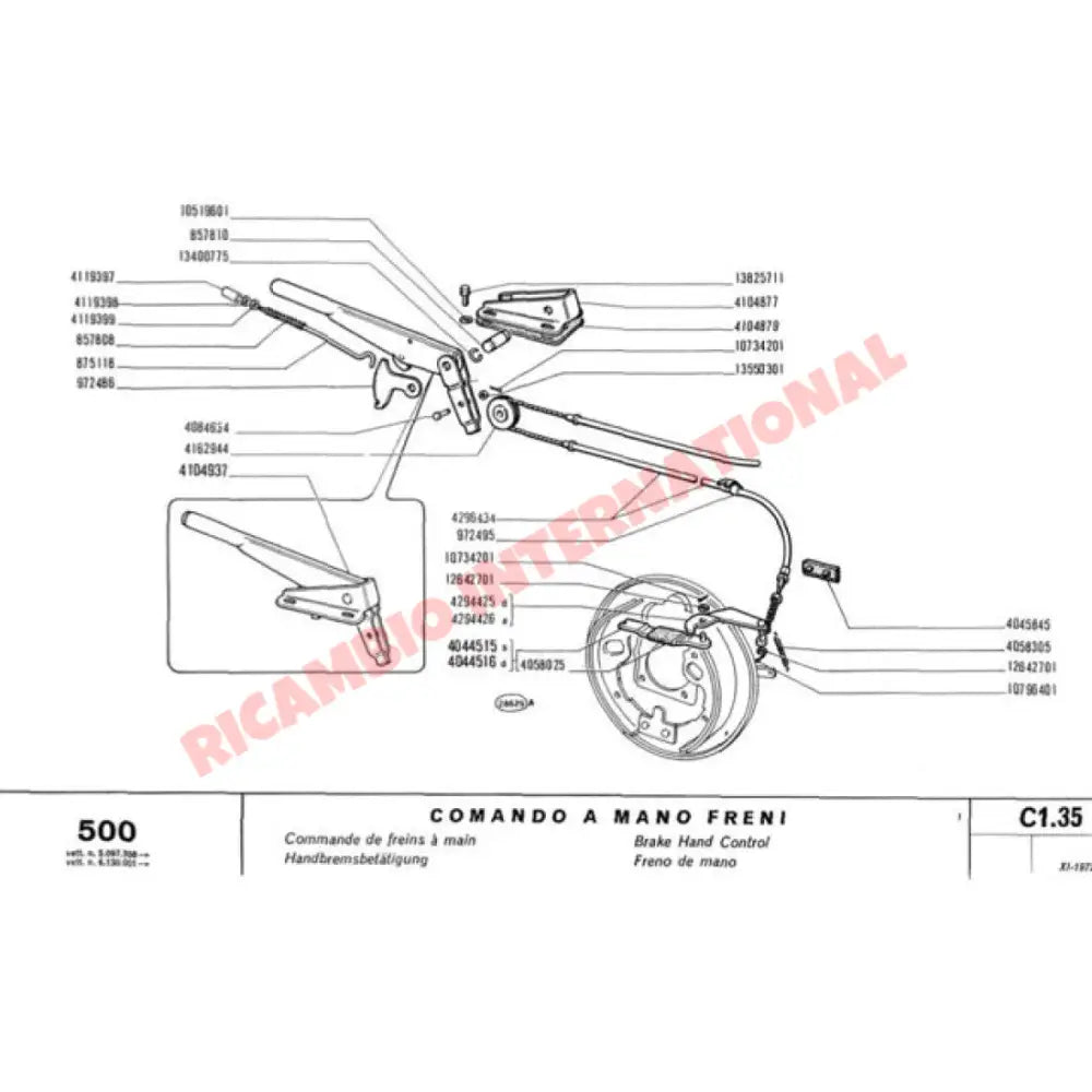 N/S Left Hand Rear Brake Back Plate - Classic Fiat 500 126 - Brakes