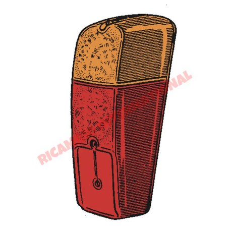 N/S Left Hand Rear Lamp Lens - Classic Fiat 500D & 600D - Lights - Lamps & Lenses