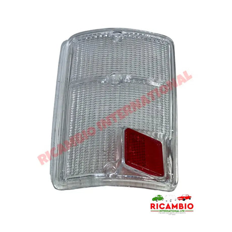 N/S Left Hand Rear Lamp Lens White - Fiat 126 Air Cooled - Lights - Lamps & Lenses