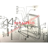 N/S Left Hand Rear Window Channel Guide - Fiat 126 - Gaskets - Seals - Grommets and Rubber Parts