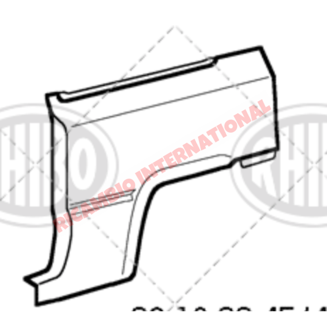 N/S Left Hand Rear Wing - Classic Fiat Panda - Classic Fiat Panda (1981 to 2002)