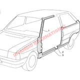 N/S Left Hand Rear Wing - Fiat Uno - Body Part & Panels