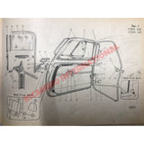 N/S Left Hand Window Winder Regulator - Classic Fiat 500 - Glass & Associated Parts