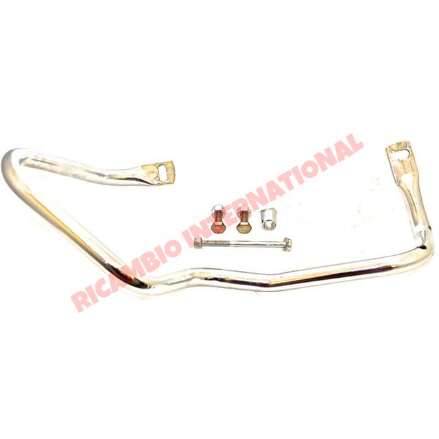 N/S Left Rear Chrome Bumper Knudge Bar & Fittings - Classic Fiat 500 - Classic Fiat 500 Parts & Spares