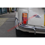 N/S Left Rear Chrome Bumper Knudge Bar & Fittings - Classic Fiat 500 - Classic Fiat 500 Parts & Spares