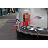 N/S Left Rear Chrome Bumper Knudge Bar & Fittings - Classic Fiat 500 - Classic Fiat 500 Parts & Spares