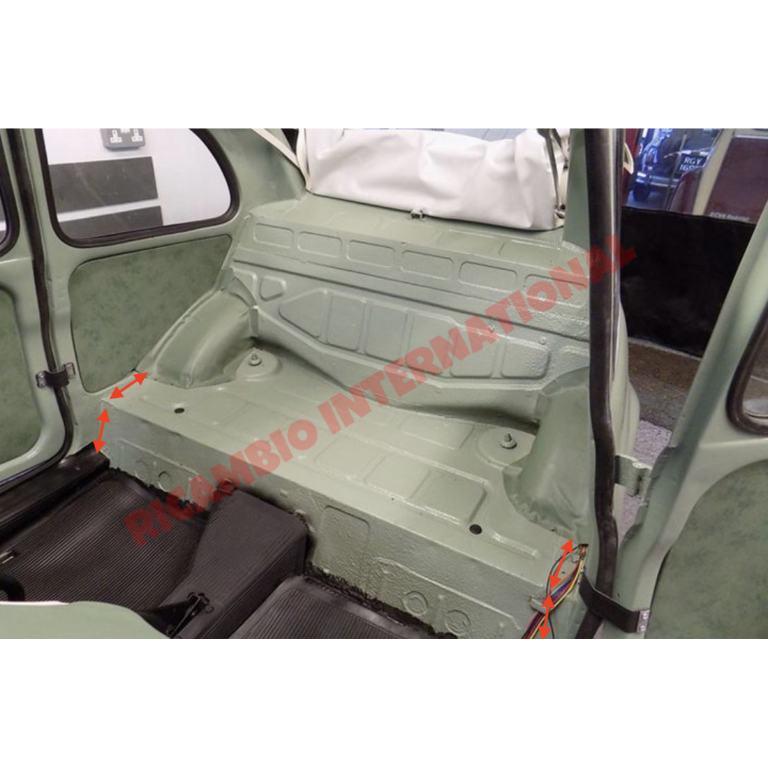 N/S Left Rear Filler Panel - Classic Fiat 500 D/F/L/R - Repair Panels