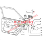 N/S Rear Outer Door Handle - Lancia Delta Integrale - Exterior Trim