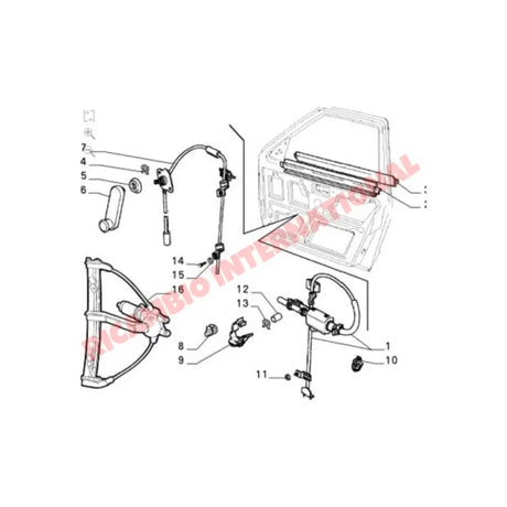 O/S Electric Window Winder Regulator - Fiat Uno MK2 - Ignition & Electronic Parts