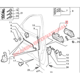 O/S Front Door Handle Support - Lancia Delta Dedra - Lancia Delta Integrale