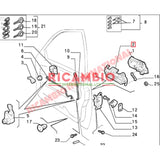 O/S Front Door Handle Support - Lancia Delta Dedra - Lancia Delta Integrale
