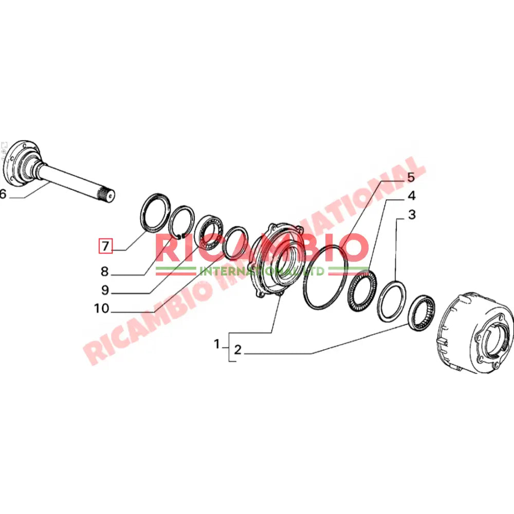 O/S Front Driveshaft Seal - Lancia Delta Integrale - Clutch and Transmission Parts