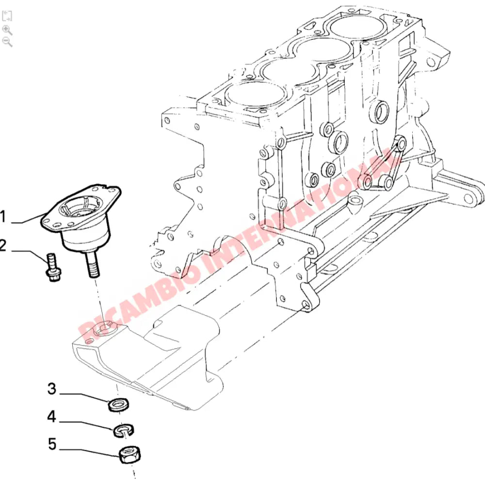 O/S Right Engine Mount - Fiat Barchetta - Engine Parts