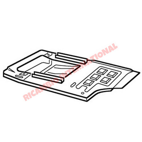 O/S Right Floor Panel - Classic Fiat 500 - Body Panels