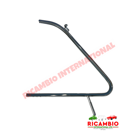 O/S Right Hand Chrome Quarter Light Frame (BEST AVAILABLE) - Classic Fiat 500 D,F,L,R - Glass & Associated Parts