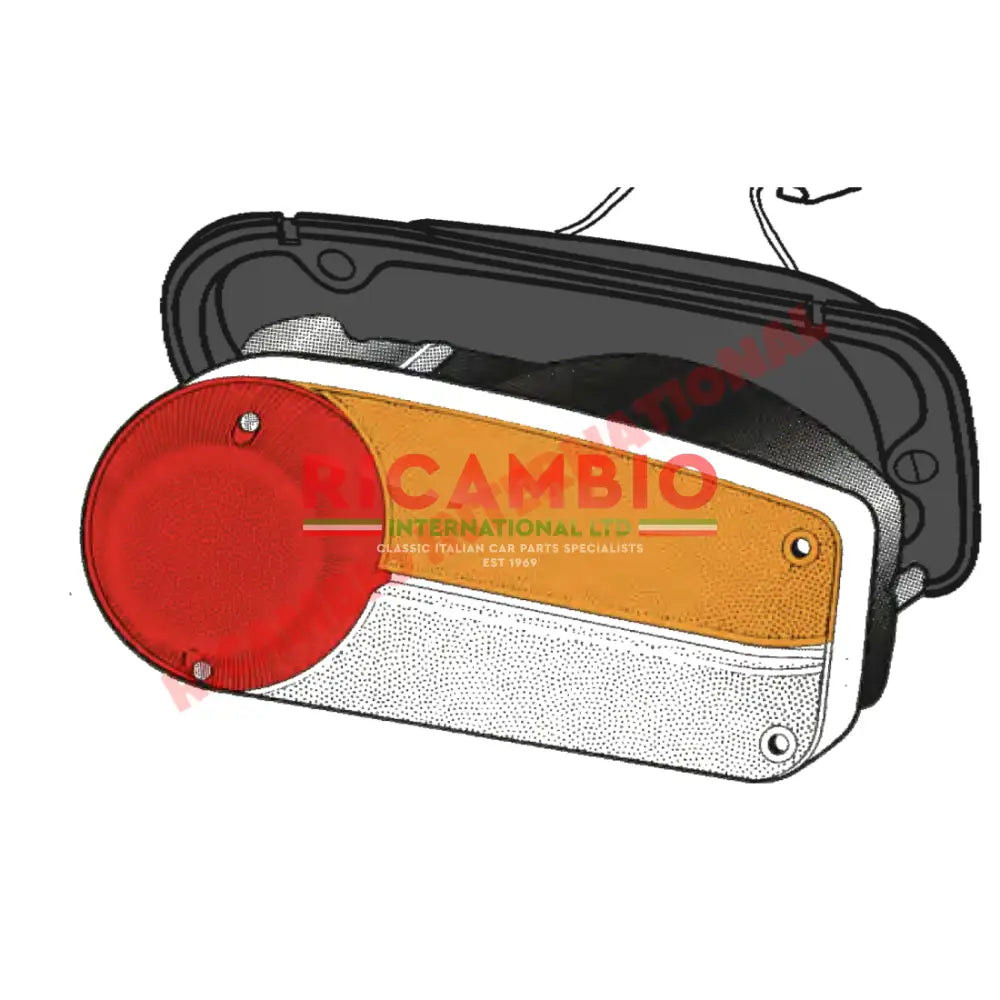 O/S Right Hand Complete Rear Lamp Assembly- Lancia Fulvia - Lamps & Lighting