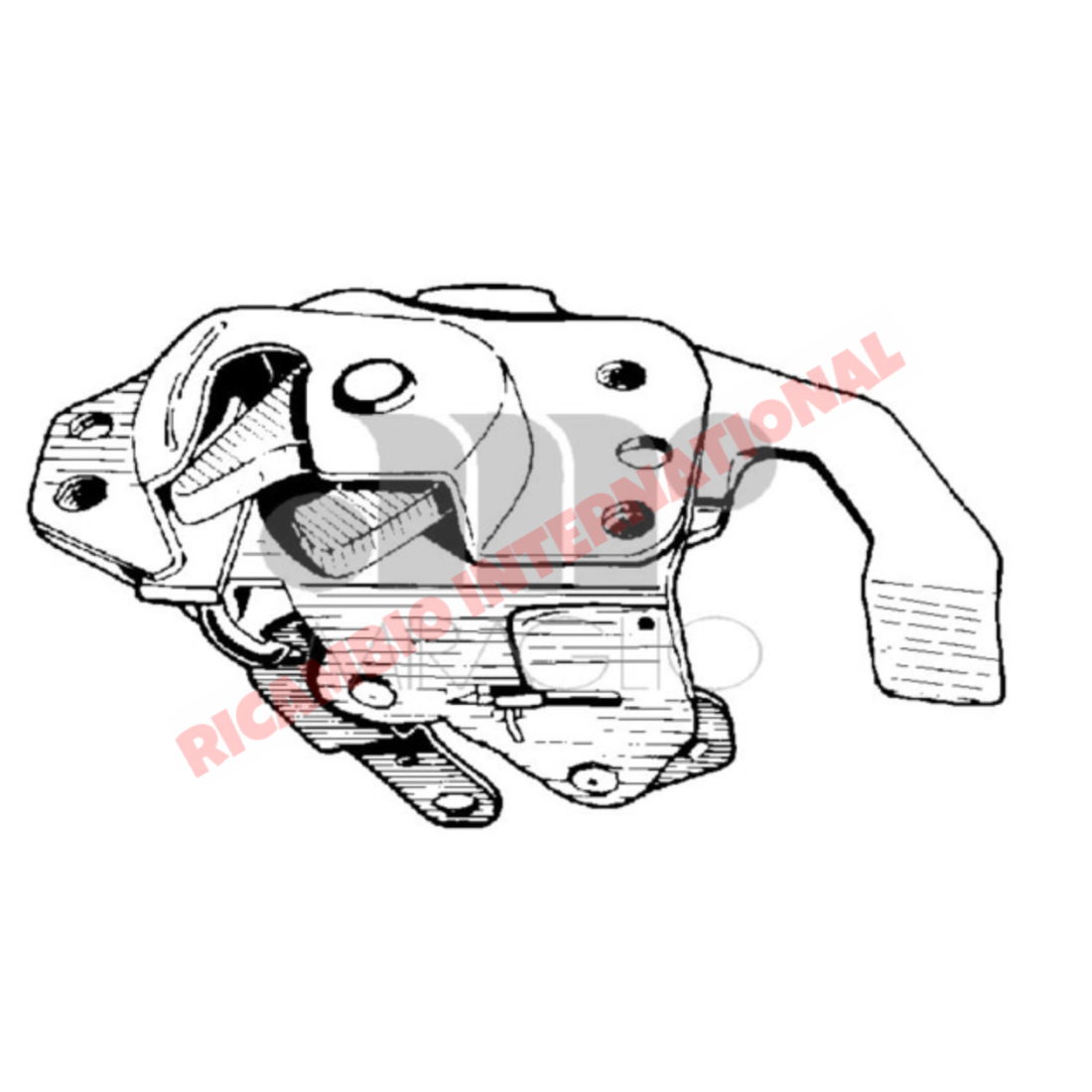 O/S Right Hand Door Lock Mechanism - Classic Fiat Panda - Handles - Locks and Catches
