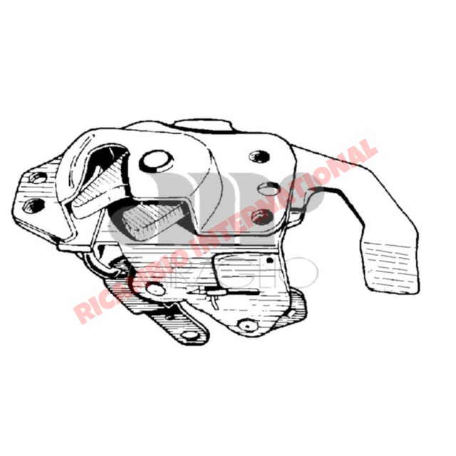O/S Right Hand Door Lock Mechanism - Classic Fiat Panda - Handles - Locks and Catches