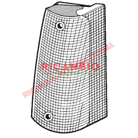 O/S Right Hand Front Indicator Lens White - Classic Fiat Panda - Lighting