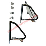 O/S Right Hand Front Quarter Light Assembly Complete - Classic Fiat 500 - Glass & Associated Parts