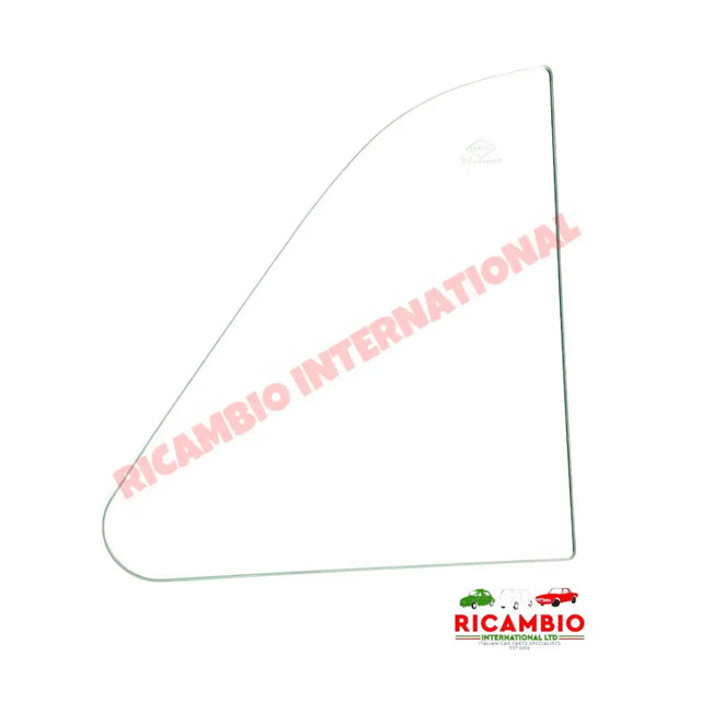 O/S Right Hand Front Quarter Light Glass (ORIGINAL TYPE) - Classic Fiat 500 - Glass & Associated Parts