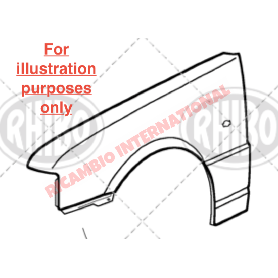 O/S Right Hand Front Wing - Fiat Uno MK1 - Body Part & Panels