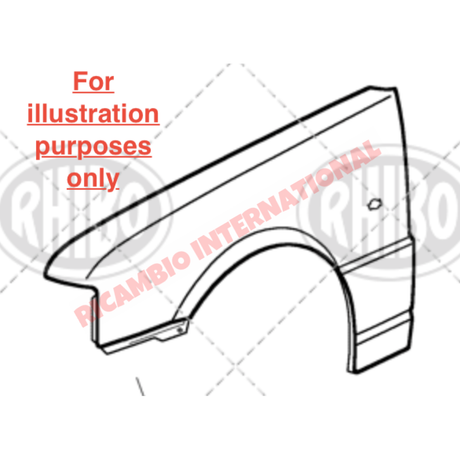 O/S Right Hand Front Wing - Fiat Uno MK1 - Body Part & Panels