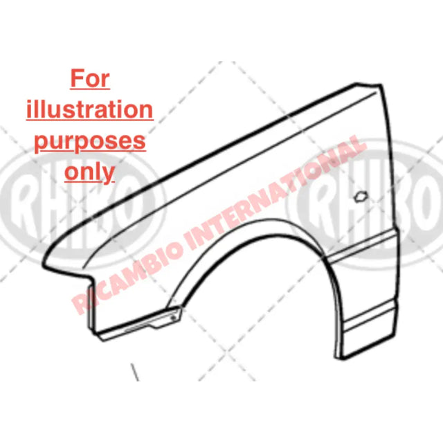O/S Right Hand Front Wing - Fiat Uno MK1 - Body Part & Panels