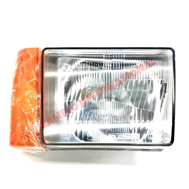 O/S Right Hand Head Lamp H4 with Amber Indicator (LHD) - Classic Fiat Panda - Lighting