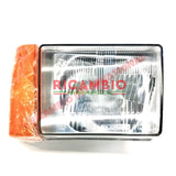 O/S Right Hand Head Lamp H4 with Amber Indicator (LHD) - Classic Fiat Panda - Lighting