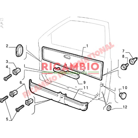 O/S Right Hand Inner Door Armrest Handle - Fiat Cinquecento - Handles - Locks and Catches