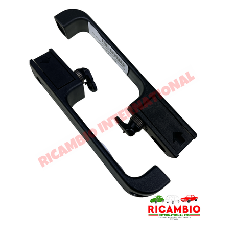 O/S Right Hand Inner Door Opening Handle (BLACK) - Classic Fiat Panda - Accessories & Interior Parts