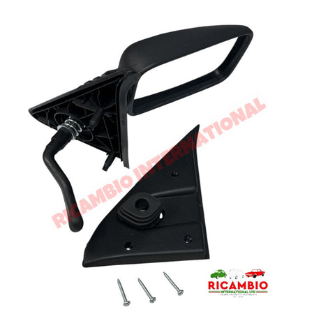 O/S Right Hand Mirror Remote Adjustable INC FITTINGS- Classic Fiat Panda - Mirrors