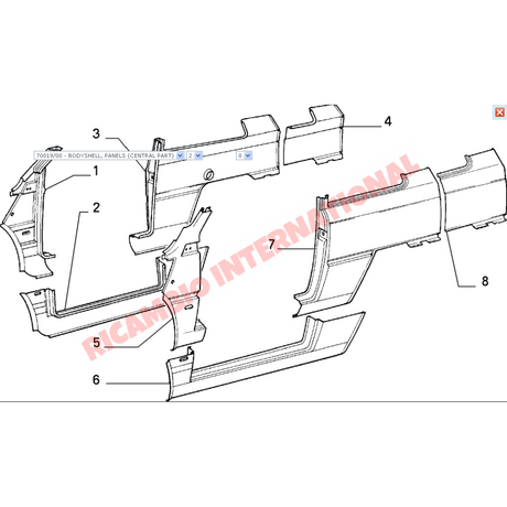 O/S Right Hand Outer Sill Panel - Classic Fiat Panda - Body Panels