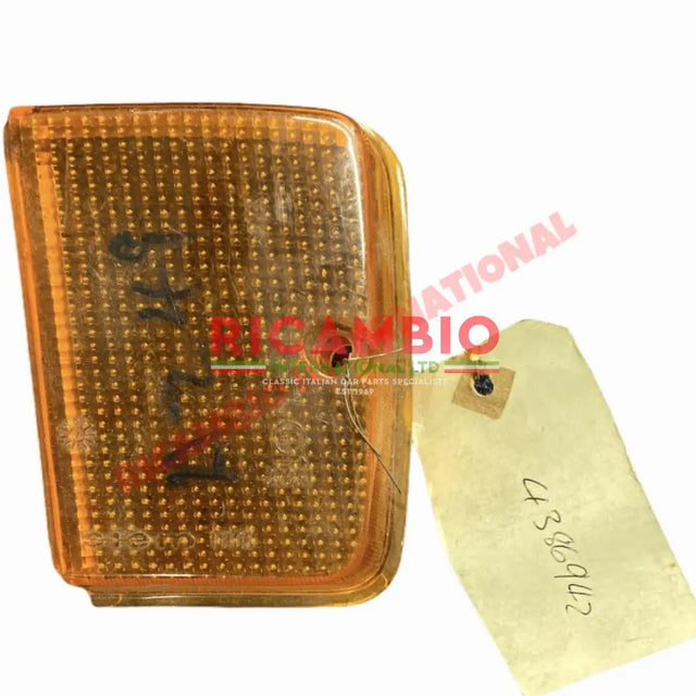 O/S Right Hand Rear Lamp Lens Cover AMBER - Fiat 127 - Lights - Lamps and Lenses