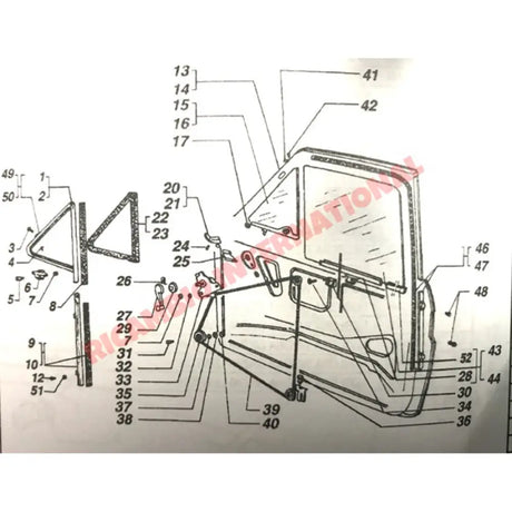 O/S Right Hand Rear Window Channel Guide - Fiat 126 - Gaskets - Seals - Grommets and Rubber Parts