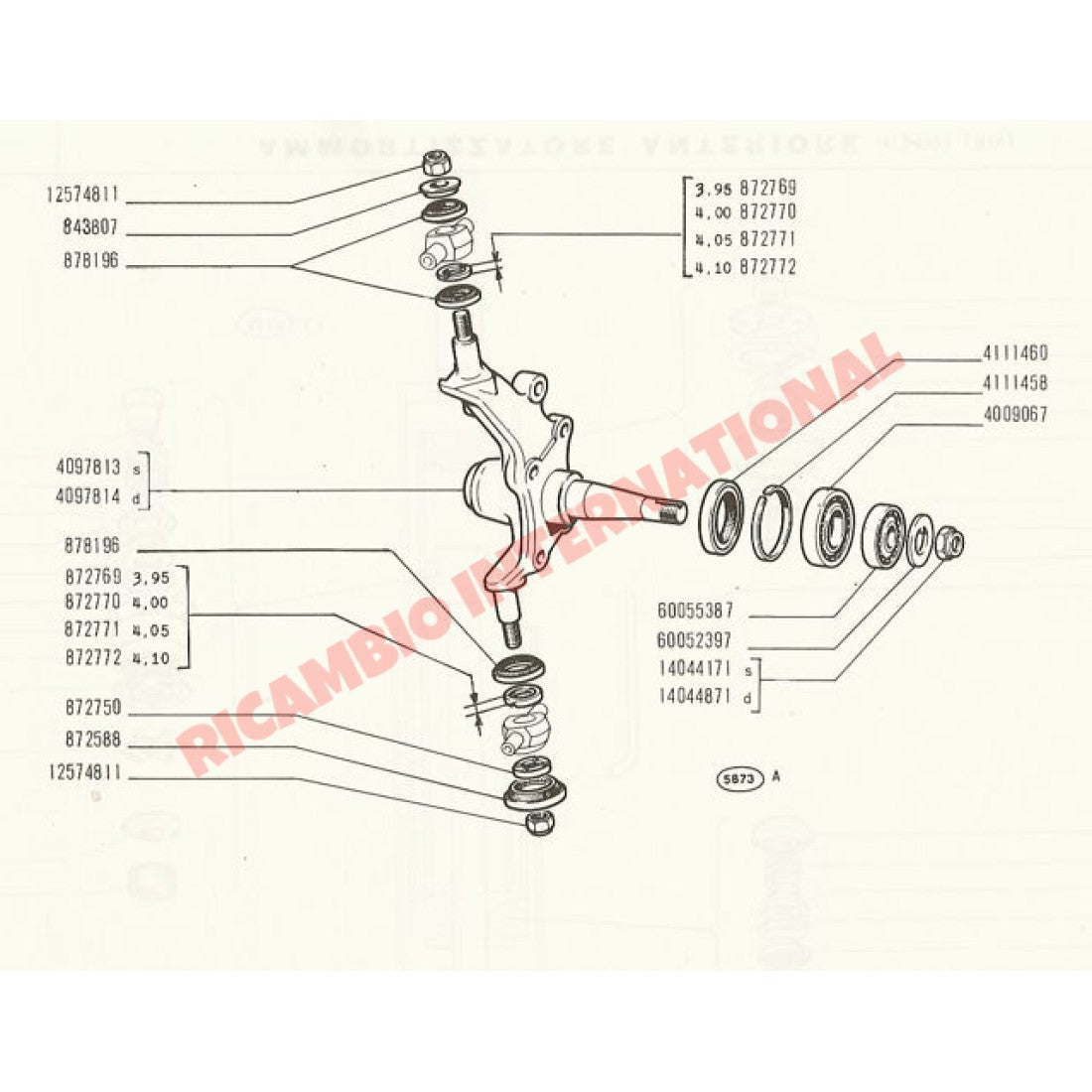 O/S Right Hand Thread Hub Nut - Fiat Dino,124,125,131,132,1100R,1300,1500,600T,850T - Axles - Shaft - Joints