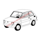 O/S Right Outer Door Skin - Fiat 126 - Body Parts