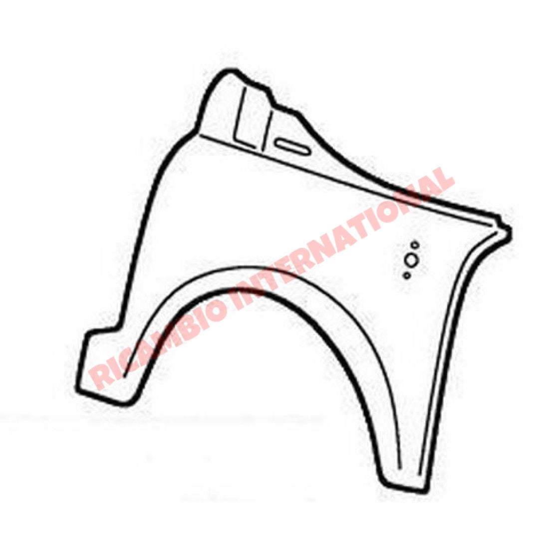 O/S Right Outer Front Wing - Classic Fiat 500D - Classic Fiat 500 Parts & Spares