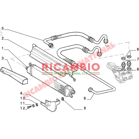 Oil Cooler Metal Bracket - Lancia Delta Integrale Evo - Heating and Cooling